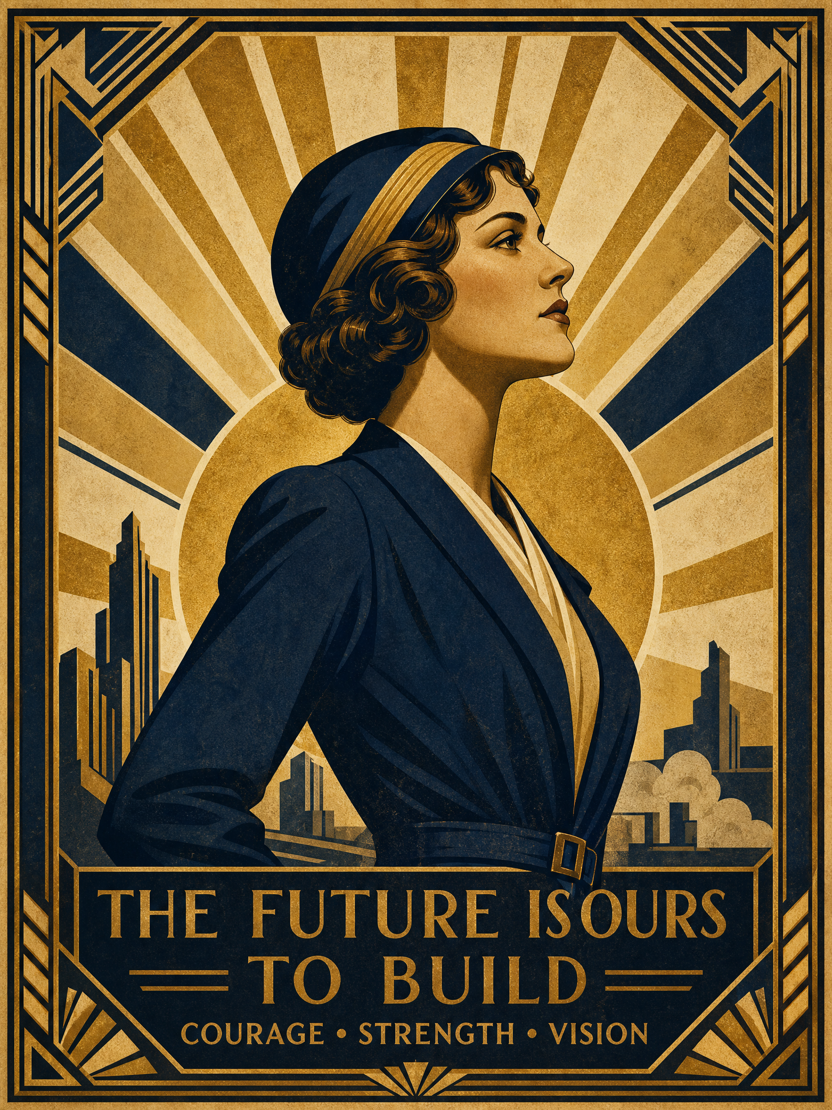 Portrait of a determined woman